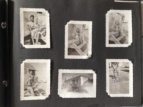 400+ VTG Photo Album 1950s Men Women Family Military Tucson Air Stream A419 - Picture 5 of 22