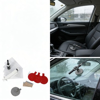 Windscreen DIY Repair Tool Set for Chip & Crack Fix