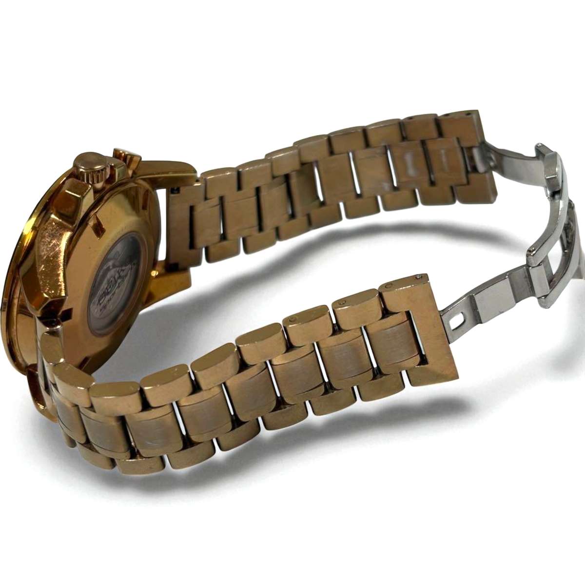 SEIKO Sportura Kinetic GMT 5M85-0AA0 Gold Men's Quartz Watch From