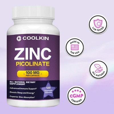Zinkpicolinat 100mg   Unterstützt Die Gesundheit Von Haaren, Haut Und Knochen