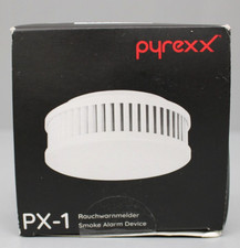 Pyrexx PX-1 Rauchwarnmelder - 1 Stück mit Magnet-Halterung ohne Bohren schwarz