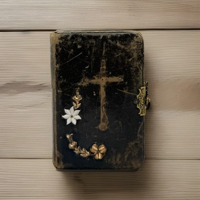 1902 German Catholic Prayer Book Benziger 10th Ed 1st Communion Gift - Clasp-4x3