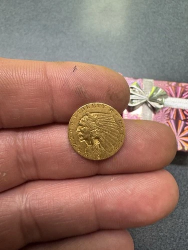 1911 $2.50 Indian Head Gold Quarter Eagle - 90% Gold - 4.2 Grams