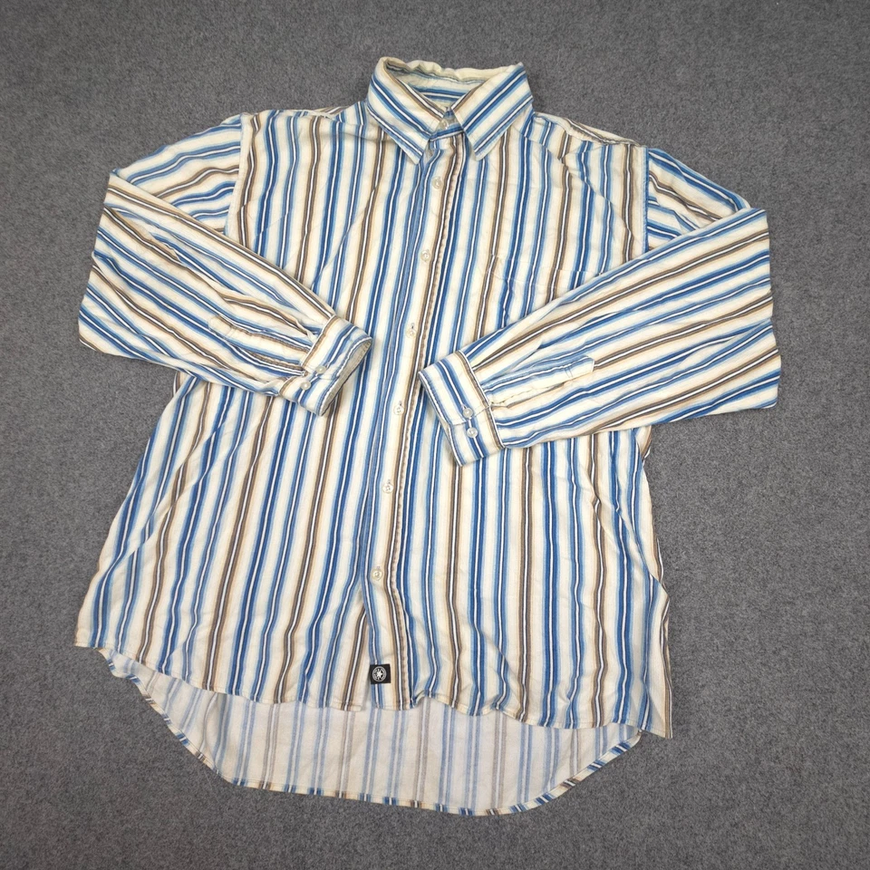 Converse Shirt Mens 2XLARGE Blue Long Sleeve Button Up cordorouy casual Size 2XL - Image 4 of 4