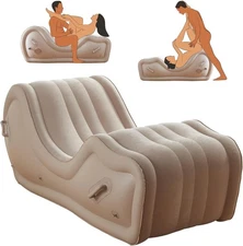 Sex Furniture Sofa Position Aid for Couples BDSM, Automatic Inflatable Chair wit
