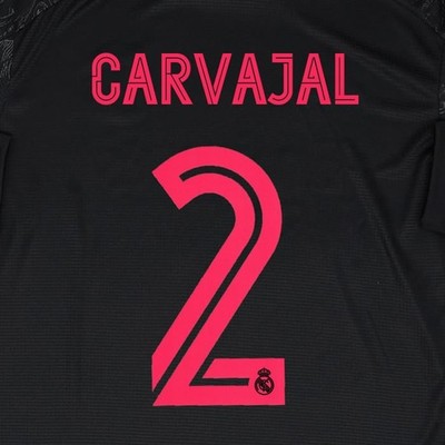 2020 2021 AVERY DENNISON REAL CARVAJAL 2 3RD PINK PLAYER SIZE NAMESET