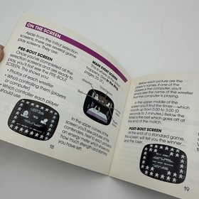 WWF WrestleMania NES 1989 Hulk Hogan Wrestling gioco acclamato manuale non testato