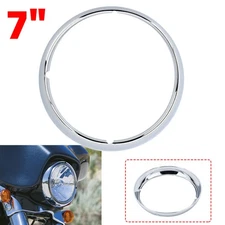 7" Headlight Trim Ring For Harley Touring Street Glide Road Glide Road King