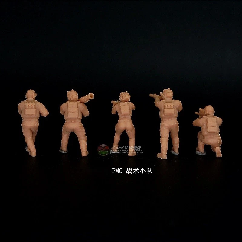 3D printed 1/72 Modern US "MPRI - PMC Tactical Team" 5 man group model - Image 3 of 3