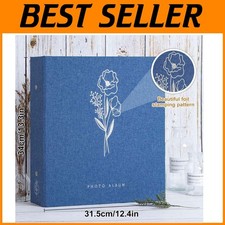 600 Pocket 4x6 Photo Album Blue - Floral Theme