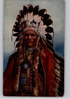 #ad Geronimo Apache Chief Postcard $9.99