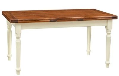 Biscottini Table Extensible Rectangulaire en Noyer Country 160x90 - Photo 1/4