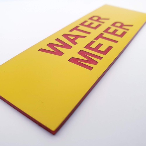 Water Meter Sign Plaque Cupboard Utility Room Shed - Picture 196 of 230