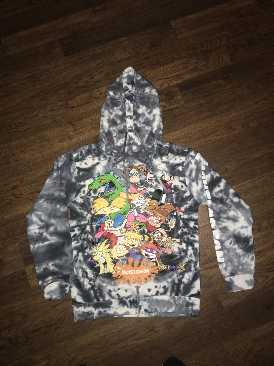 Rugrats Nickelodeon Tie Dye Hoodie men s Small eBay