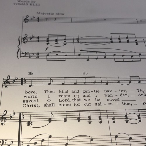How Great Thou Art piano órgano partituras letras 1970 devocional religioso - Imagen 9 de 14