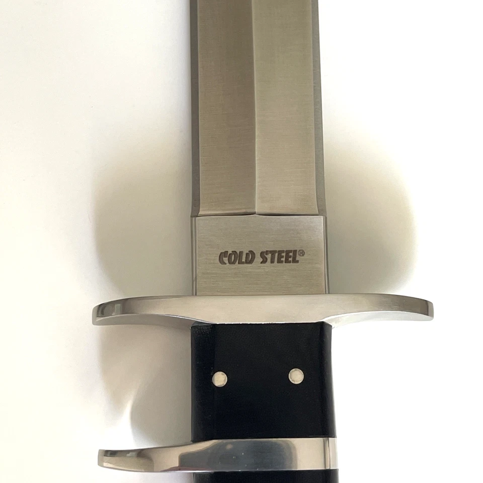 Cold Steel 14BBC Black Bear Classic Subhilt Knife 440 Micarta Taiwan Early 1990' - Image 4 of 4