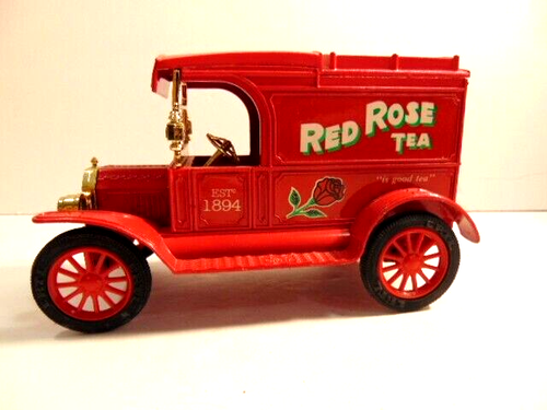 Red Rose Tea advertising Ertl brand metal Ford 1913 Model T van bank - Picture 4 of 8