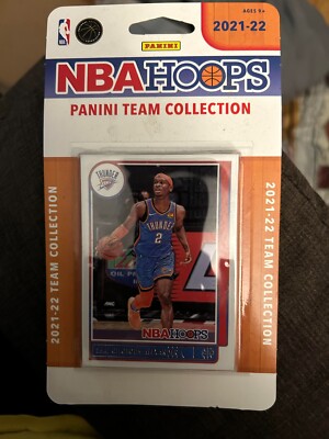 2021-22 Panini Hoops Oklahoma City Thunder Factory Team Set of 10 Cards