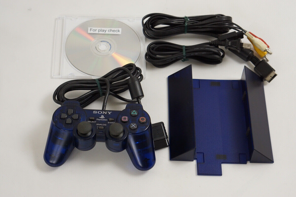 PS2 BB Console Midnight Blue SCPH-50000 MB/NH Tested System PS2 BB Console Midnight Blue SCPH-50000 MB/NH Tested System