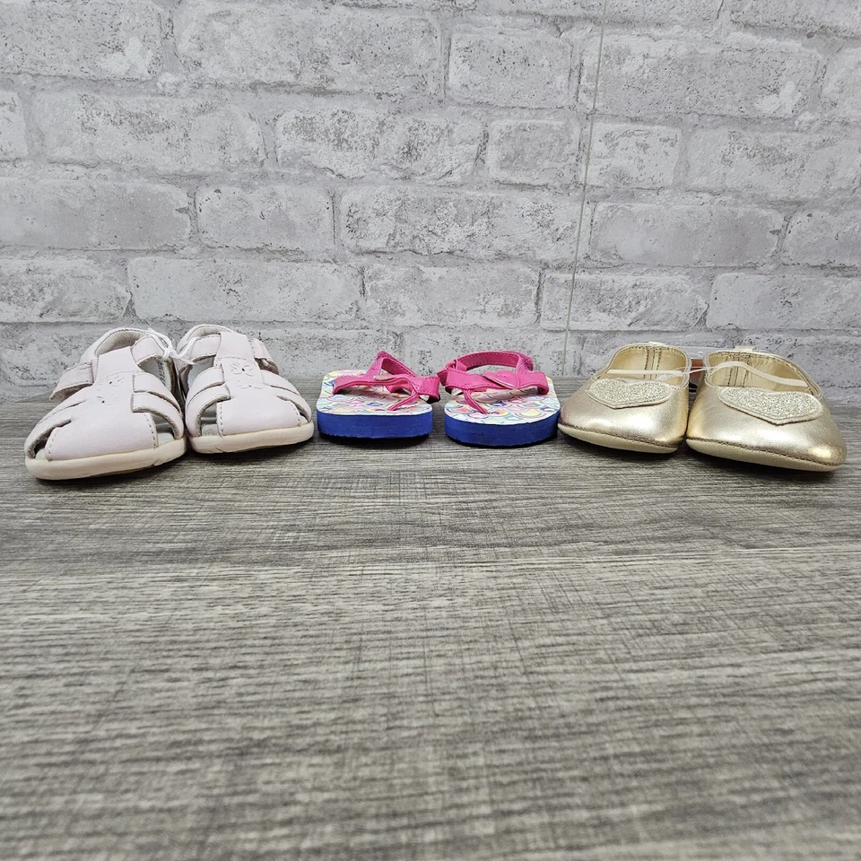 Lote de 3 zapatos infantiles niñas talla 4 9-12 meses Foto 2 de 4