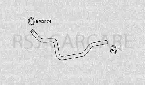 Klarius FD551V Exhaust Front Pipe Transit 1.6 2.0          78-86