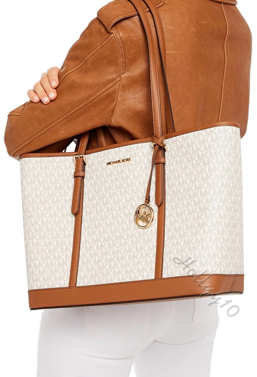 Michael Kors Women s Bag Handbag Shopper Jet Set Travel LG Shldr Vanilla New