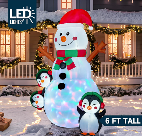 OurWarm 6ft Christmas Inflatables Christmas Decorations