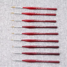 Paint Brush Set Professional Sable Hair Detail Miniature Art Nail Brushes