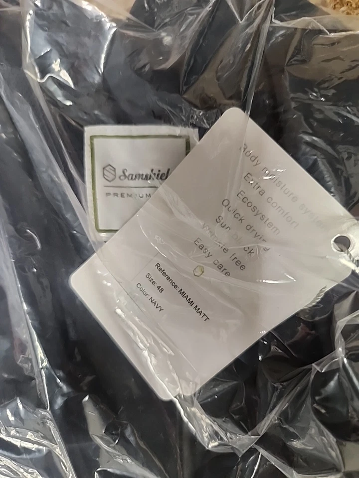 Chaqueta texturizada Samsheild Miami mate azul marino talla 48 para hombre (B) Foto 4 de 4