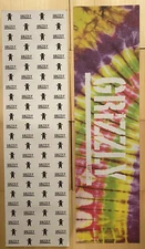 Grizzly 9" x 33" Pro quality bubble free￼ Multi￼ Tie-Dye Skateboard Grip Tape