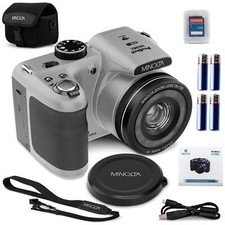 Minolta 20 Mega Pixels 26x Optical Zoom Digital Camera with 1080p FHD Video