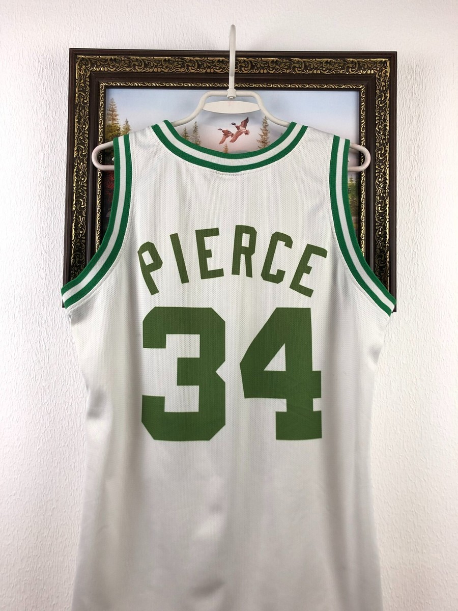 Vintage 90's Champion Boston Celtics Paul Pierce #24 White Jersey