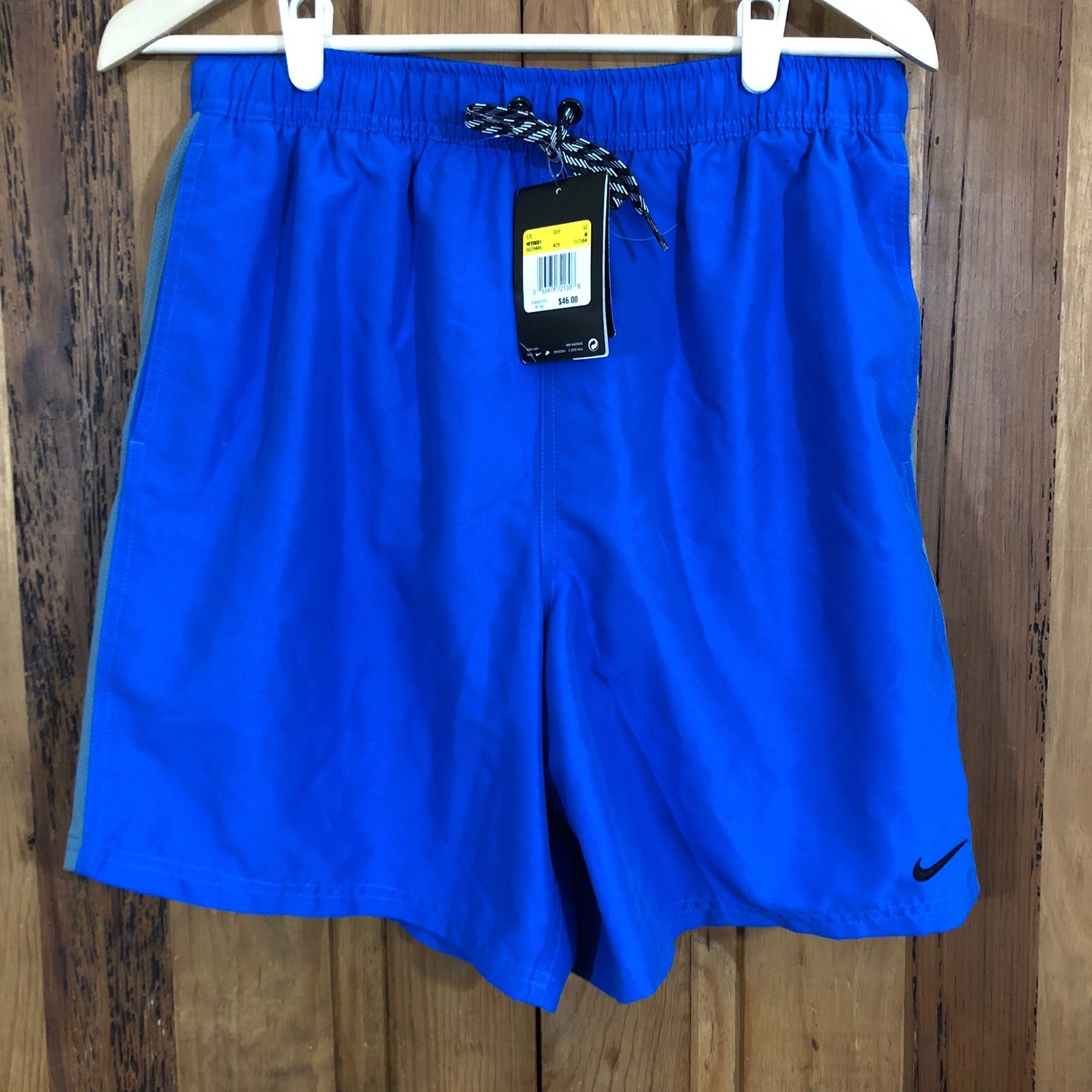 blue nike swim shorts