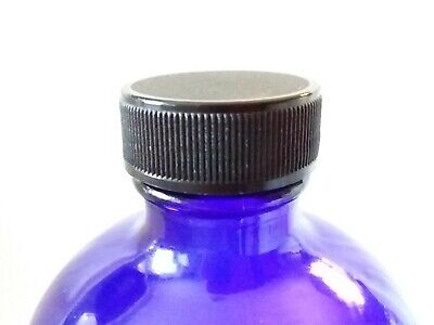 120 ML (22mm neck finish) Boston Round Cobalt Blue Glass Bottle - 128 units  @ $0.50 per bottle