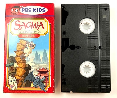 PBS Kids SAGWA Die chinesische Siamkatze Feline Frenzy VHS mit Hülle RAR - Bild 4 von 4