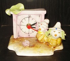  OROLOGIO STATUINA VINTAGE ITALIA MENEGHETTI CAPODIMONTE BELLISSIMO DESIGN NR