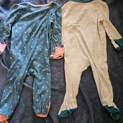 Cloud Island Baby Mädchen Pyjama Set mit Füßen (2) 6-9 M blau mit rosa gebraucht Pristin - Bild 14 von 14