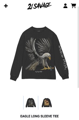 21 Savage American Dream Eagle Long Sleeve Size M