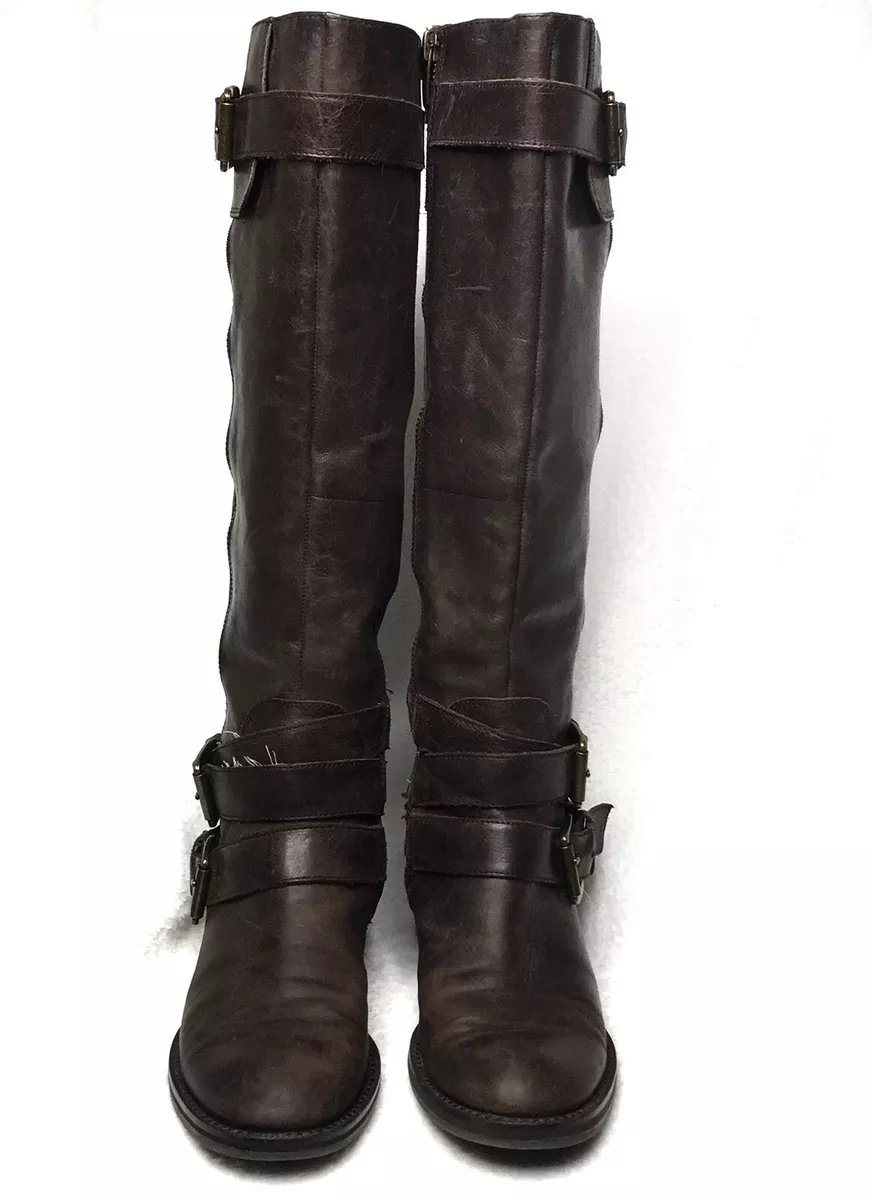 Enzo angiolini top brown leather boots