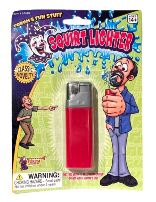 Deluxe SQUIRTING LIGHTER Squirts Water Joke Cigar Cigarette Trick Prank Gag  Bic