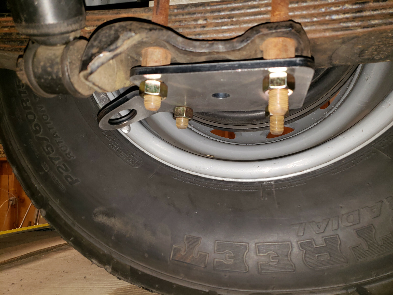 REAR TRAILER TIE DOWN BRACKETS FOR DODGE PLYMOUTH CUDA CHARGER