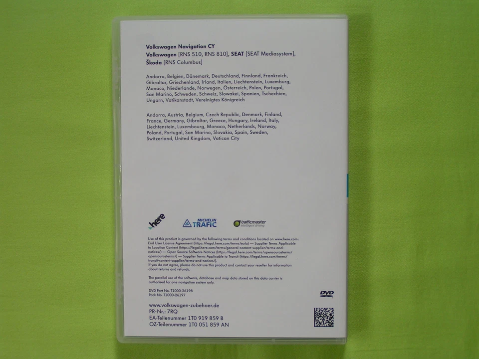 DVD NAVIGATION CY EUROPA 2018 V15 VW RNS 510 810 TOUAREG T5 PASSAT GOLF 6 TOURAN - Bild 2 von 4
