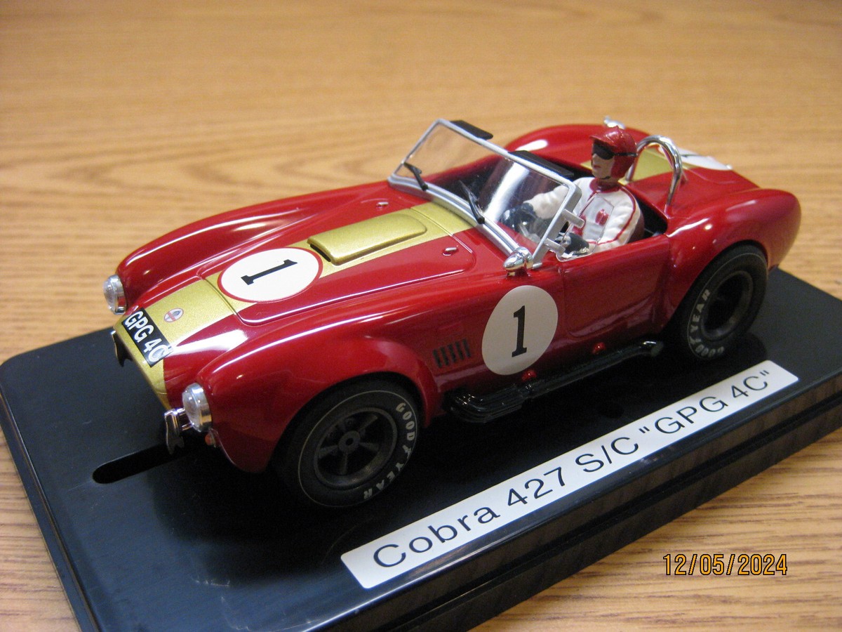 shelby COBRA 427. 1/32スロットカー 1/32 SCALE SLOT CAR BY MRRC , SHELBY COBRA 427 S/C 