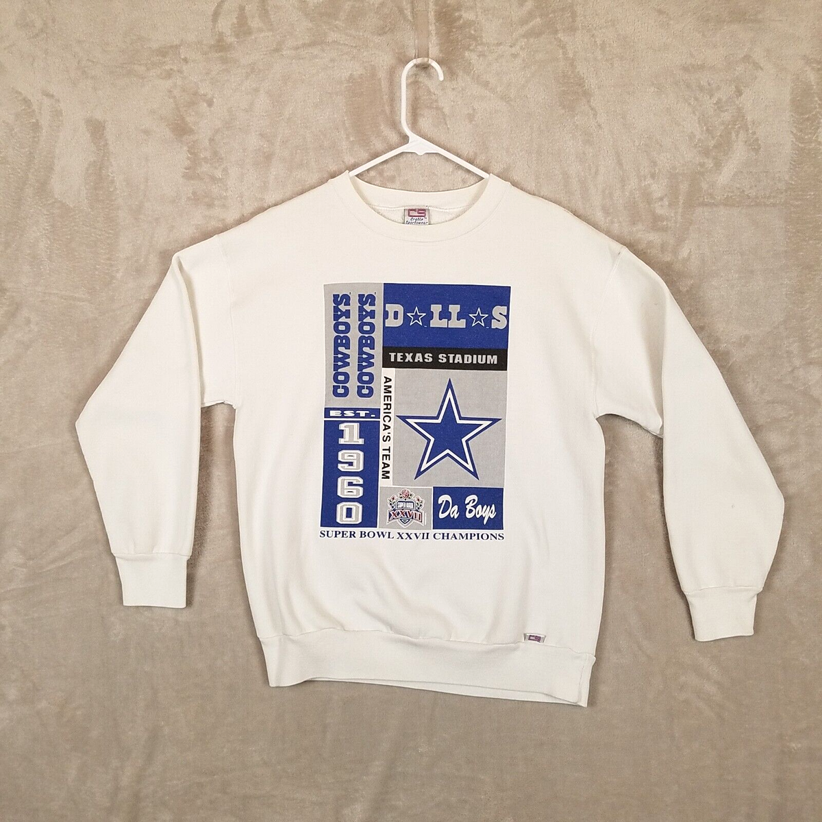 Vintage CS Crable Sportswear Dallas Cowboys 1960 Champs Sweatshirt 