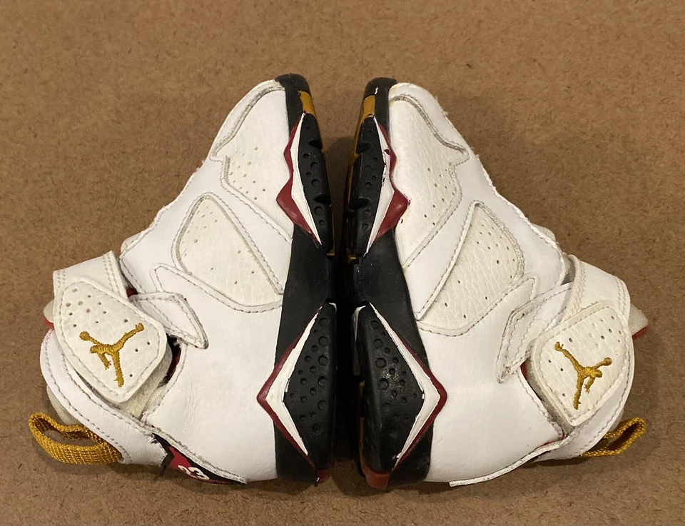 Raro 2012 Nike Air Jordan 7 VII Retro Blanco Talla 5.5C 304772-106 Niño Bebé Foto 4 de 4