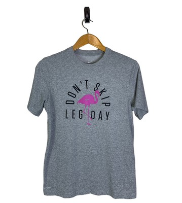 Skip Leg Day T-Shirt XL Grey Gym Medium 