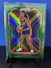 2021 Panini Prizm WNBA Green Prizm Stephanie Watts #98 Rookie RC