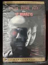 DVD 12 Monkeys , Collectors Edition Bruce Willis Brad Pitt Widescreen Brand New