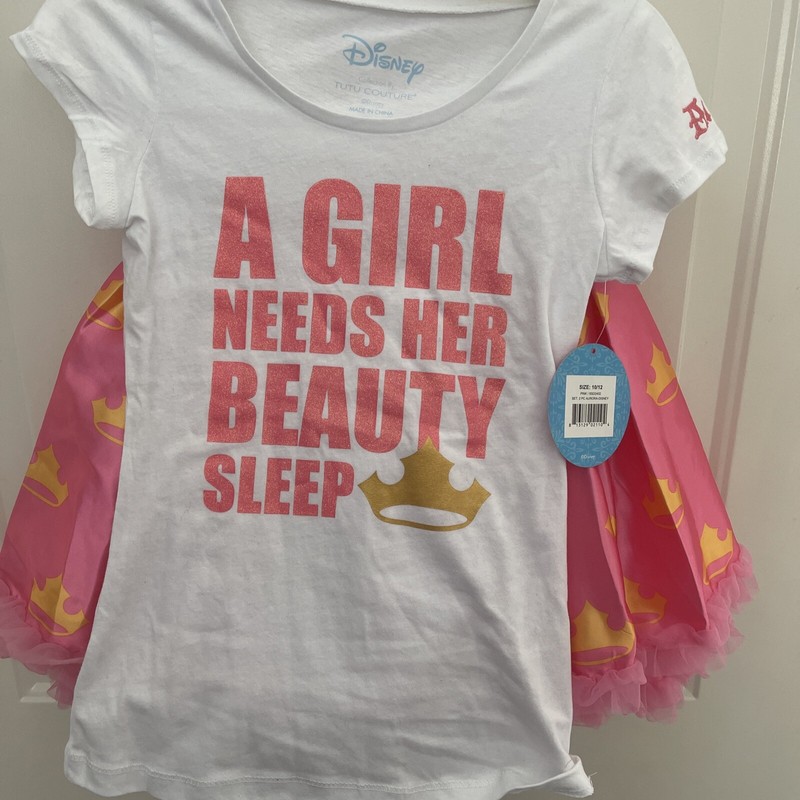 Girls Couture Disney Collection Tutus w/Matching Shirt -Sz. 10-12 Aurora NWT
