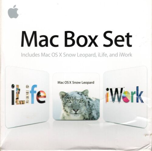 Apple Mac Box Set Retail V10.6.3 - MacOS X Snow Leopard, iLife, iWork - MC581Z/A